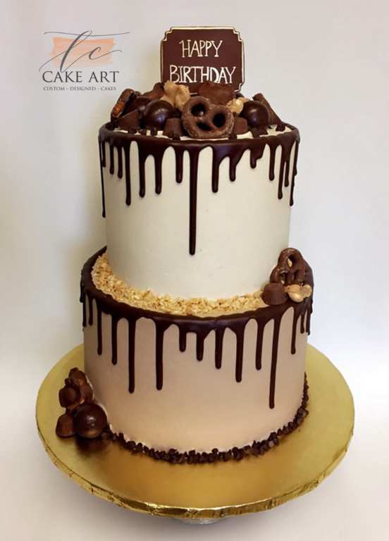 Chocolate Dripping Cake – TC Cake Art