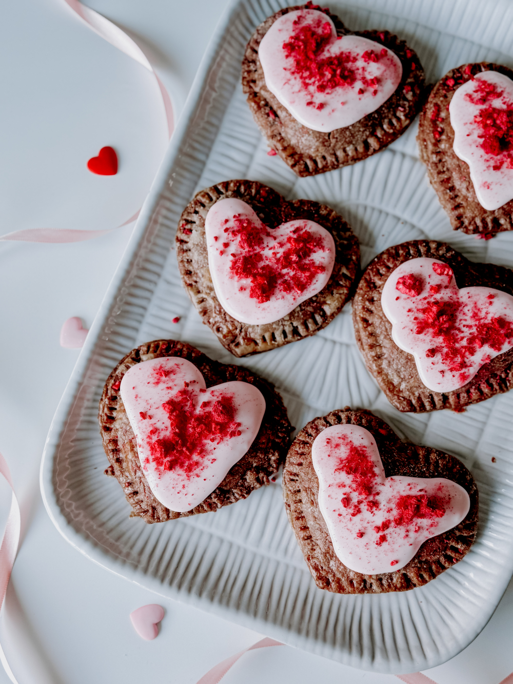 Set of 4 Chocolate Raspberry Hand Pies