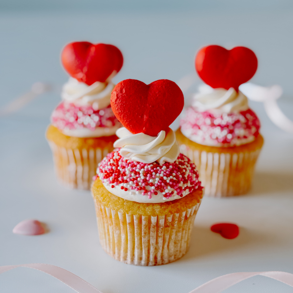 White Chocolate Raspberry Cupcake and Macaron