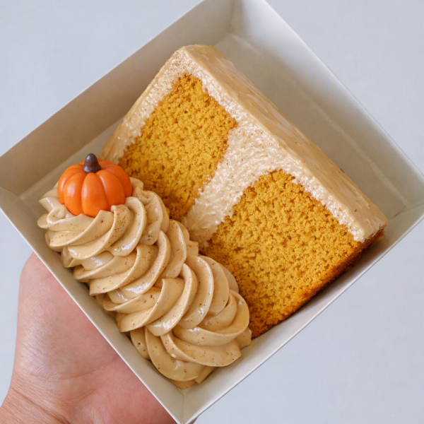 Pumpkin Latte Cake Slice